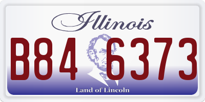 IL license plate B846373