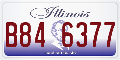 IL license plate B846377