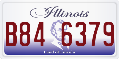 IL license plate B846379