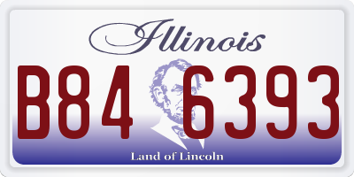IL license plate B846393