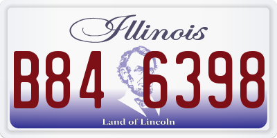 IL license plate B846398