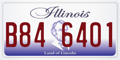 IL license plate B846401