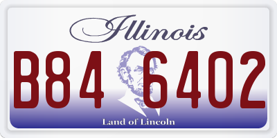 IL license plate B846402