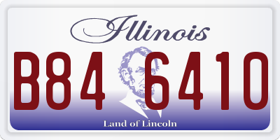 IL license plate B846410