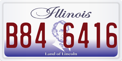 IL license plate B846416
