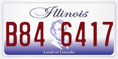 IL license plate B846417