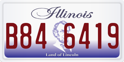 IL license plate B846419
