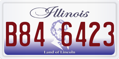 IL license plate B846423