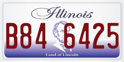 IL license plate B846425