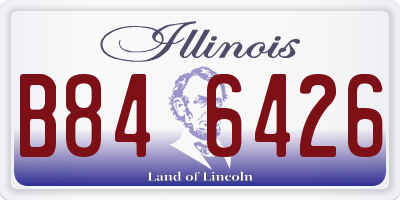 IL license plate B846426