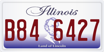 IL license plate B846427