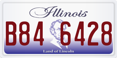 IL license plate B846428