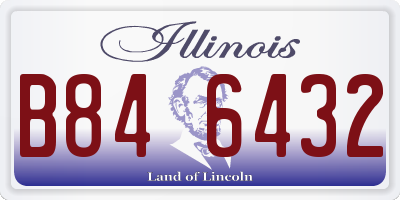 IL license plate B846432