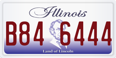 IL license plate B846444