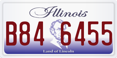 IL license plate B846455