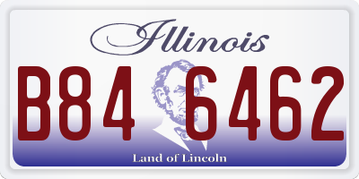 IL license plate B846462