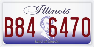 IL license plate B846470