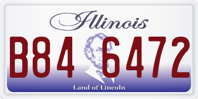 IL license plate B846472