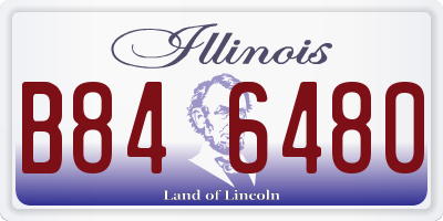 IL license plate B846480
