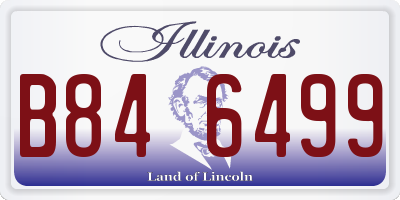 IL license plate B846499