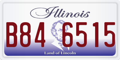 IL license plate B846515