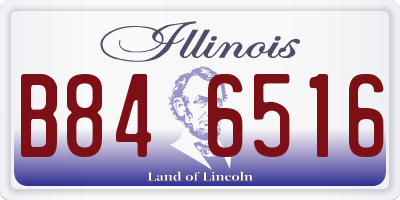 IL license plate B846516