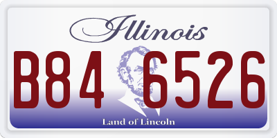 IL license plate B846526