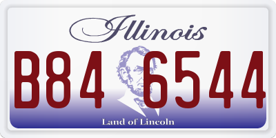 IL license plate B846544
