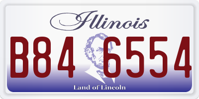 IL license plate B846554