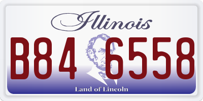 IL license plate B846558