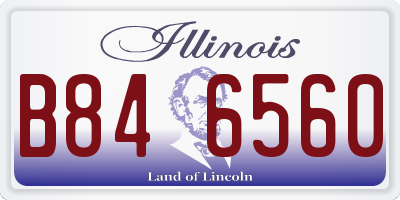 IL license plate B846560