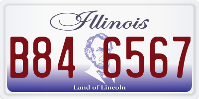 IL license plate B846567