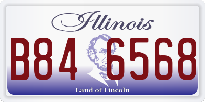 IL license plate B846568