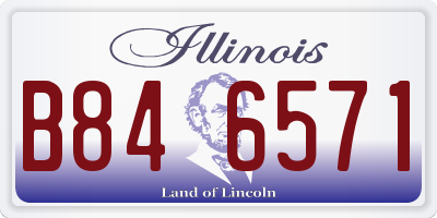 IL license plate B846571
