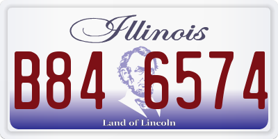 IL license plate B846574