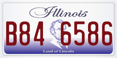 IL license plate B846586