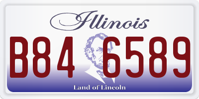 IL license plate B846589