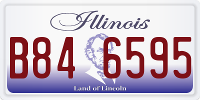 IL license plate B846595