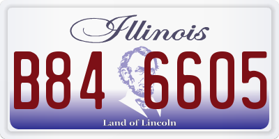 IL license plate B846605