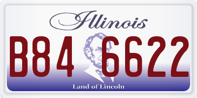 IL license plate B846622