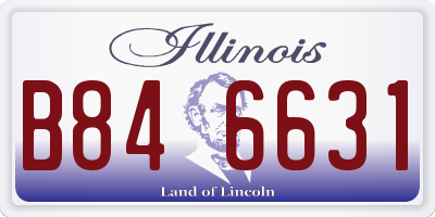 IL license plate B846631