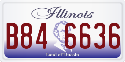IL license plate B846636