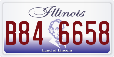 IL license plate B846658