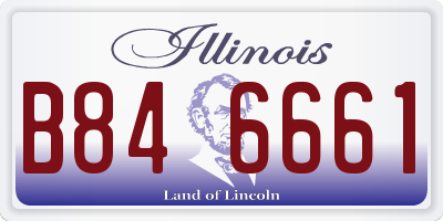 IL license plate B846661