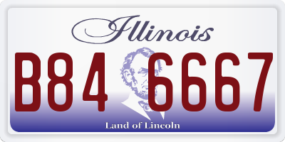 IL license plate B846667
