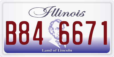 IL license plate B846671