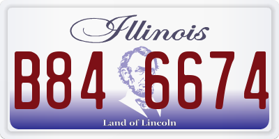 IL license plate B846674