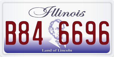IL license plate B846696