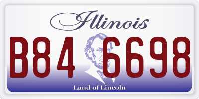 IL license plate B846698