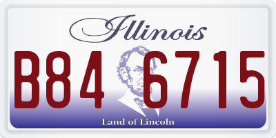 IL license plate B846715